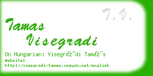 tamas visegradi business card